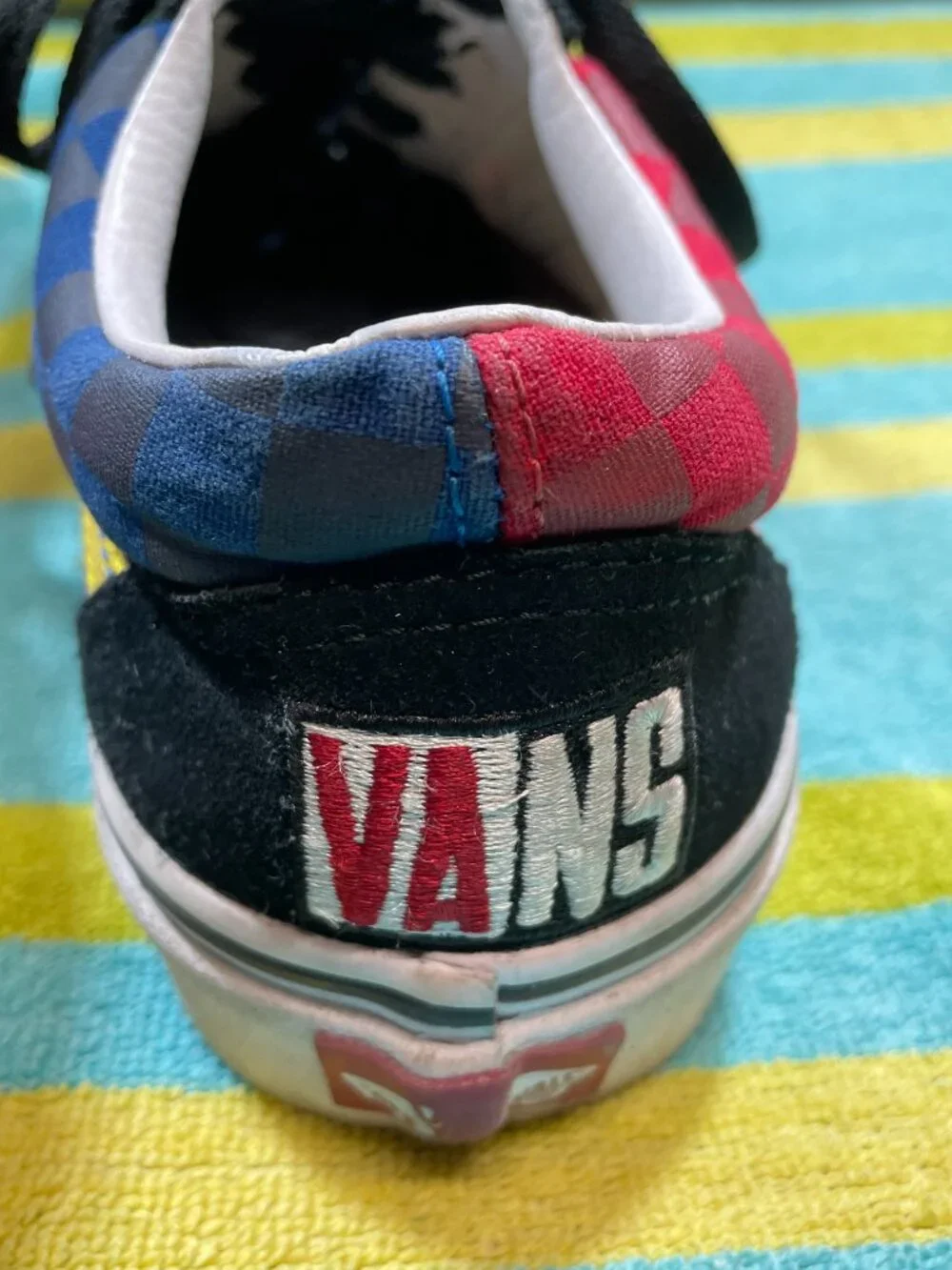 Vans Old Skool OTW Rally Sneakers Shoes Mens Size 7 Checkered Multi Suede